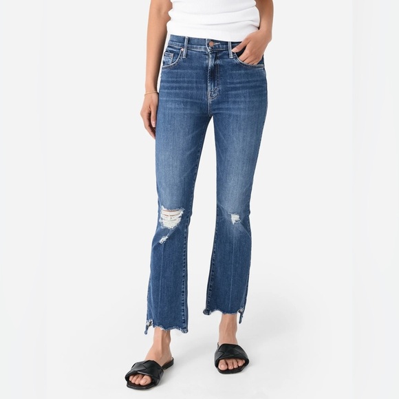 MOTHER THE INSIDER CROP STEP CHEW‎ JEAN in Dancing on Coals SZ 29